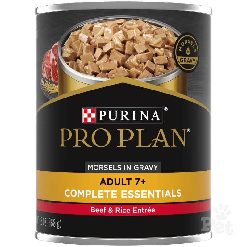 Pro Plan 7+ Adult Dog Senior Beef & Rice with Gravy