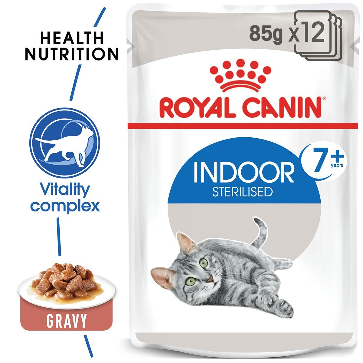 Royal Canin Indoor 7+ Gravy Cat Food 85g